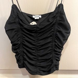 Garage ruched crop cami